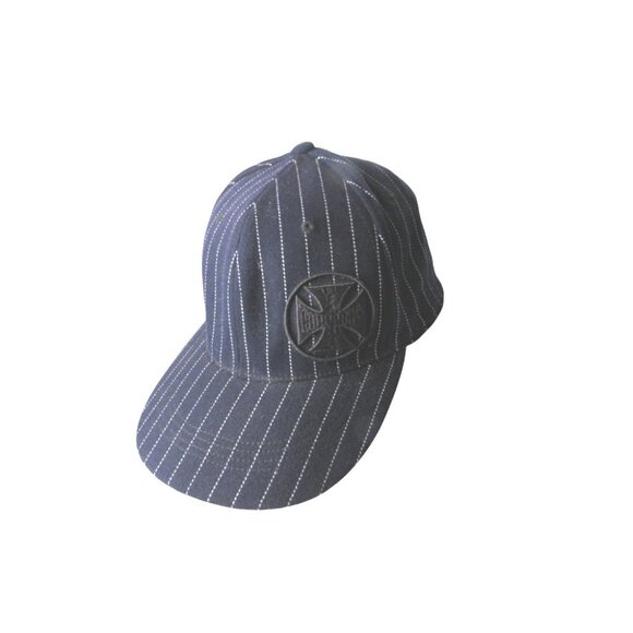 Vtg Westcoast Choppers Hat Blue White Stitch Stripe XL Patent Tag 1990s L/XL